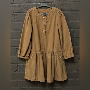 GAP Baby Gap  NWOT tan corduroy dress 5